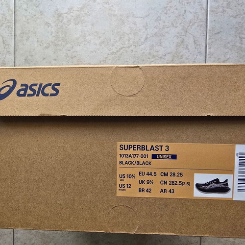 Asics Superblast 3 men's running shoes, black