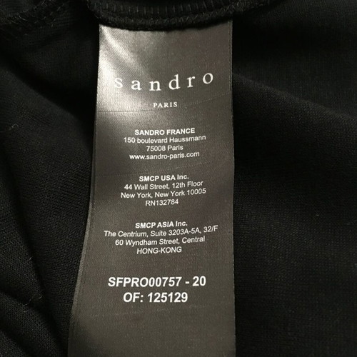 Sandro Paris Long Dress New, Size 34FR, Elastic