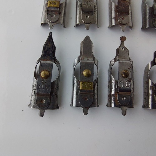 Markant Lineator set of 10 used drawing nibs #5605