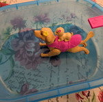 Barbie και κουτάβια στην πισίνα μεταχειρισμένα, χωρίς κούκλα