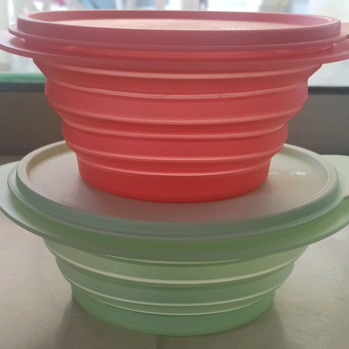 Tupperware Mini Max 700 and 950 ml like new collapsible containers