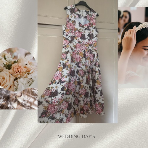 Stella Morgan Vintage Style Floral Midi Dress like new, size UK 12 EU 40
