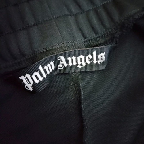 Palm Angels classic logo track pants like new, size Large, black and white
