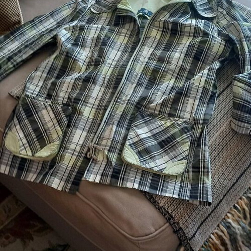 Lightweight checked jacket medium by Galatis