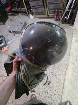 Spray Mask-Helmet used with broken visor