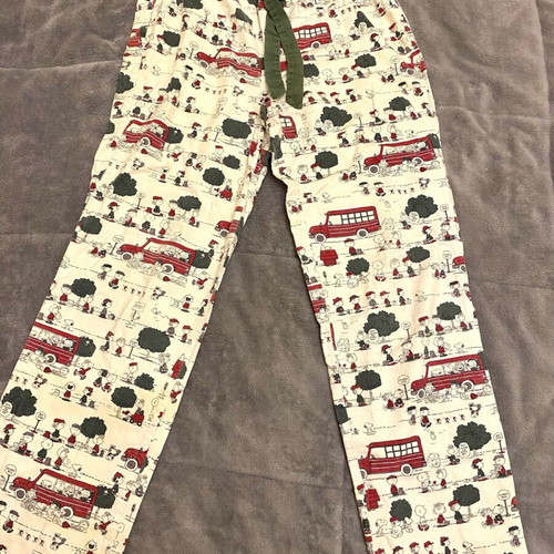 Oysho Snoopy pajama used, white and multicolor, size XS