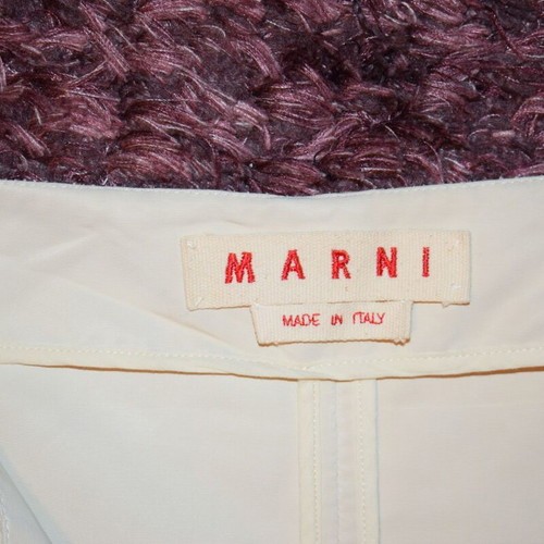 Marni Coat used, oversize, white and beige