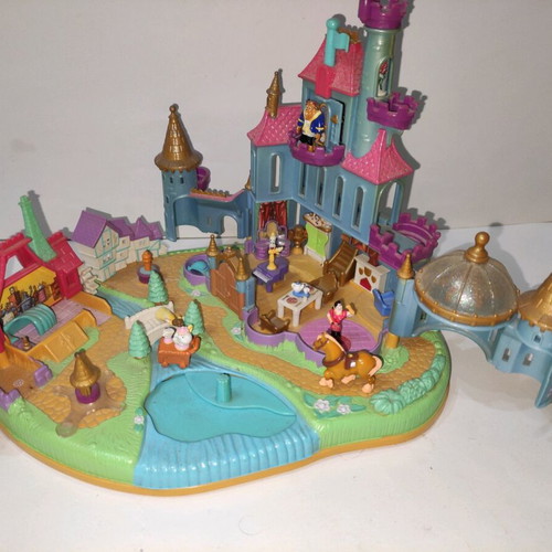 Polly Pocket Disney Beauty and the Beast Magical Castle 1997 used