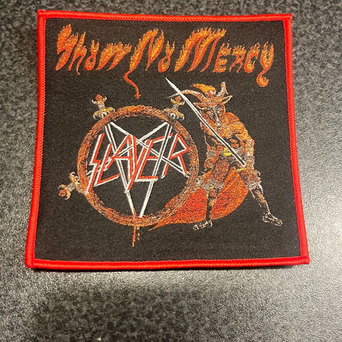 Slayer Show No Mercy sewn patch