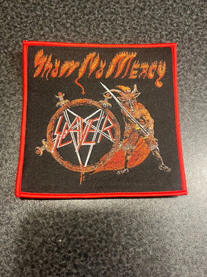 Slayer Show No Mercy sewn patch