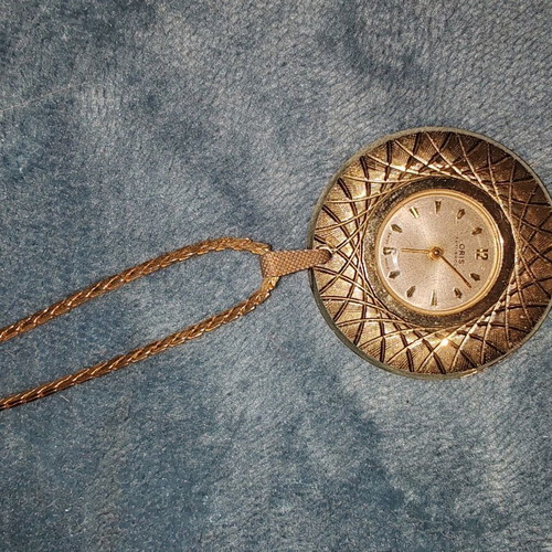 Oris pocket watch like new, mechanical with gold case