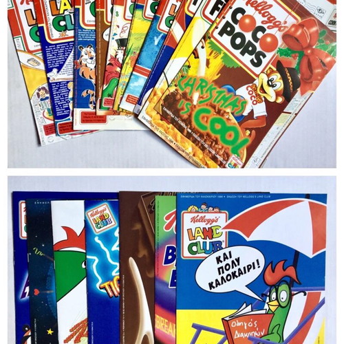 Kellogg’s club collection like new, 1990 brochures and toys