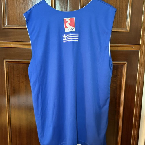 Authentic Greece National Basketball Training Jersey Reversible