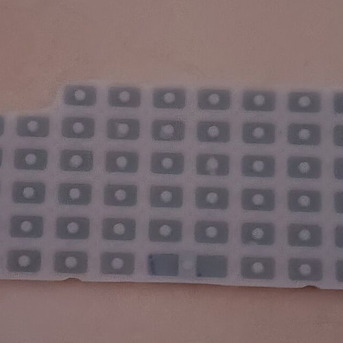 Rubber fake keyboard with English letters like new