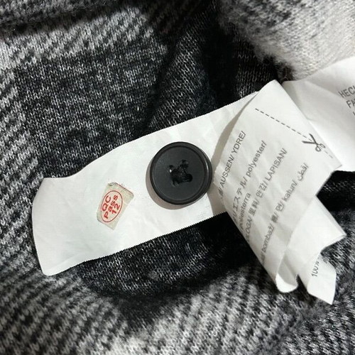 Bershka men's black and white check wool jacket like new