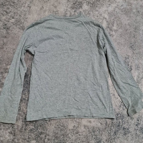 Long-sleeve thin shirt used for 8-9 years old, gray