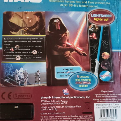 Star Wars Lightsaber Rescue book like new, English