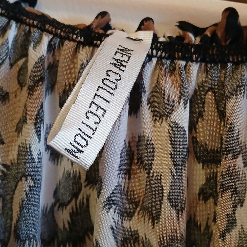 Women's leopard print blouse like new, one size, airy with 3/4 sleeve