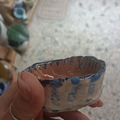 Eye ceramic decoration handmade used