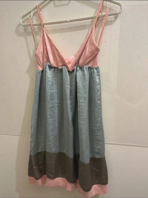 Lynne pink multicolor lingerie-style dress with sequins