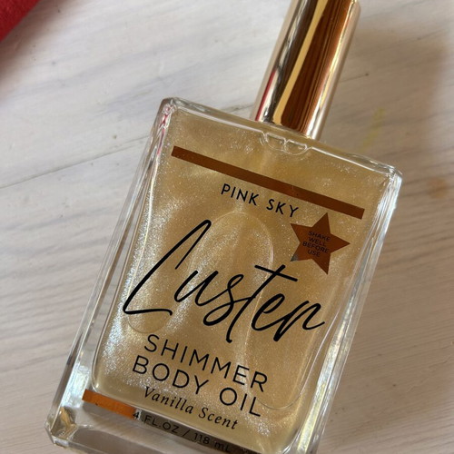 Pink Sky Luster Shimmering Body Oil Vanilla Scent 118 ml new