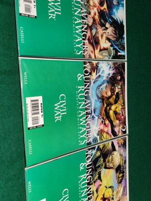 Marvel Civil War κόμικ Young Avengers και Runaways #1-3