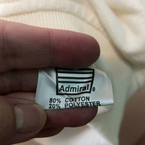 Admiral long sweatshirt new, white/cream