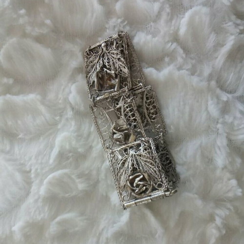Silver Handmade Smyrna Bracelet 1912, Vintage