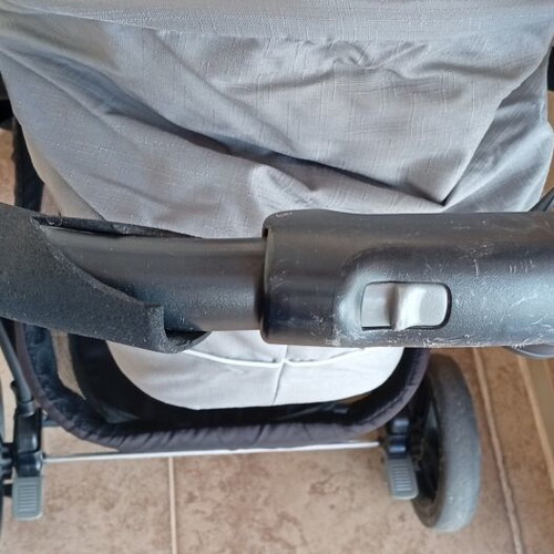 Graco 3-in-1 stroller used with carrycot, footmuff, and rain cover