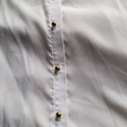 Sheer shirt like new, size M, white