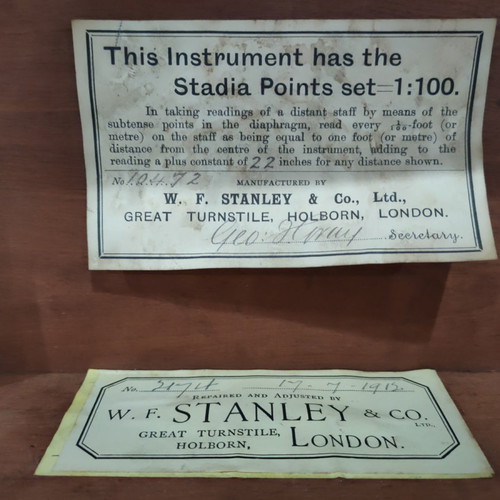 Stanley & Co London 1912 topographic instrument used antique