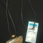 Ulla Popken long necklace, black and brown