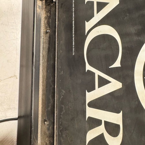 Bacardi sign used illuminated with logo 45x30cm