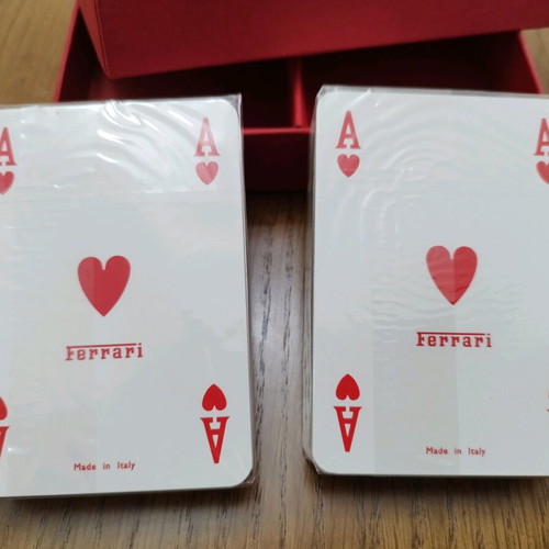 Ferrari playing cards new, genuine from Italy