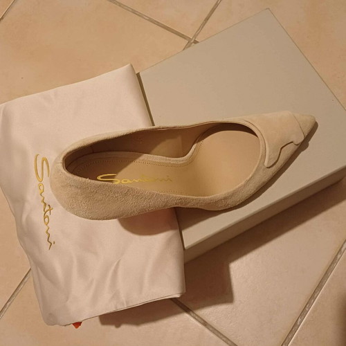 Santoni pumps new, beige, size 37