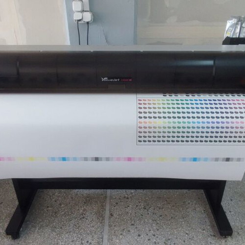 Mutoh ValueJet 1324X eco solvent printer with STS inks and GCC J4-61 plotter
