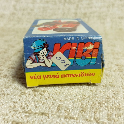 Kivi Blue Motorcycle with Rider new, with box, vintage