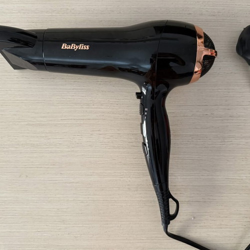 Hairdryer BaByliss used with tourmaline ceramic and ion technology