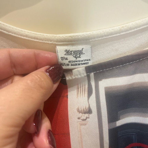 Mayoral girls' short-sleeve shirt size 14 like new