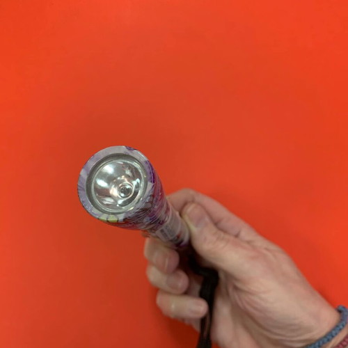 Flashlight with floral design