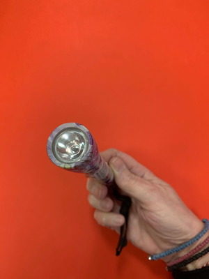 Flashlight with floral design