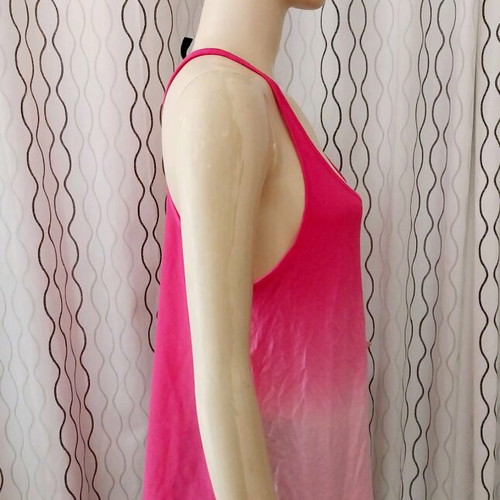 H&M ombre tank top like new, pink, size L