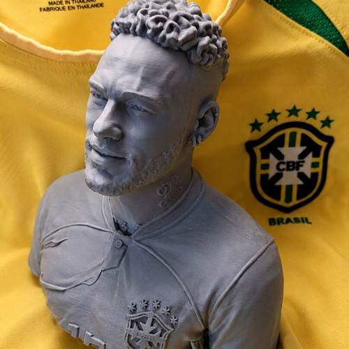 Neymar 3D printed bust like new, Brazil jersey design