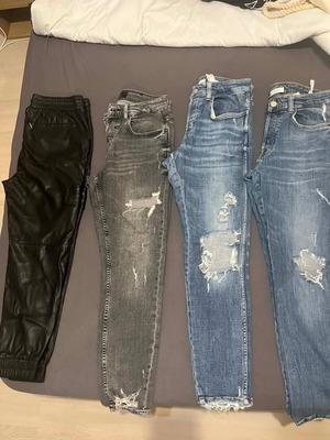Zara jeans lot used, sizes 40-42, 4 pieces