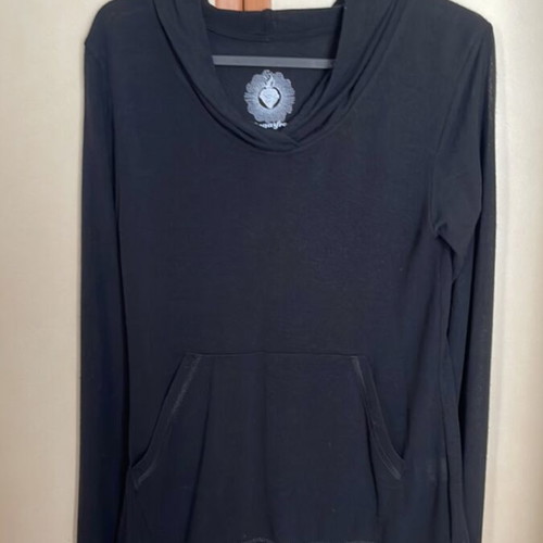 Sugar Free black blouse with back details new