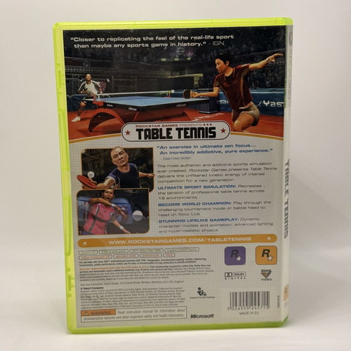 Table Tennis Xbox 360 used action adventure game