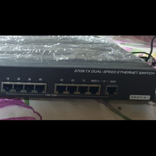 Compaq 5708 Intelligent 4230 Rackmount 8-Port MDI TX Dual-Speed Ethernet Switch used