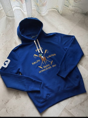 Polo Ralph Lauren blue hoodie used, size medium