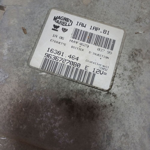 Engine computer ECU 9636727080 E for Peugeot 206 IAW1AP.81