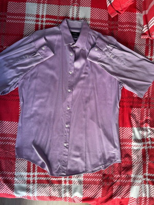 Zara Man Shirt Lavender Slim Fit Large like new